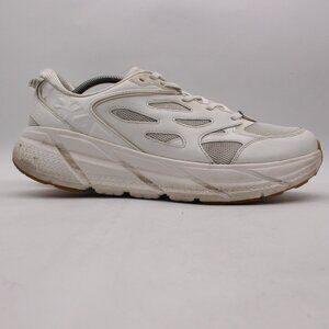 Hoka One One Clifton L Men's 12 Women's 13 White Running Sneakers 1160050 WWH